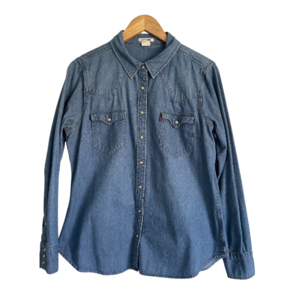 Levi's Blue Denim Button-Down Shirt